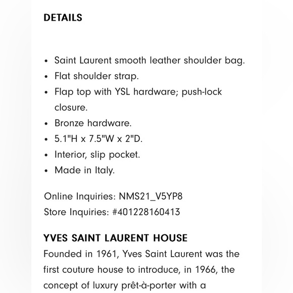 SAINT LAURENT Solferino Small Bag in Tan — LIKE NEW! - Picture 8 of 11